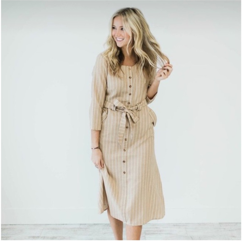 Polagram midi dress